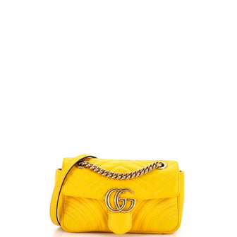 Gucci GG Marmont Flap Bag Matelasse Leather Mini