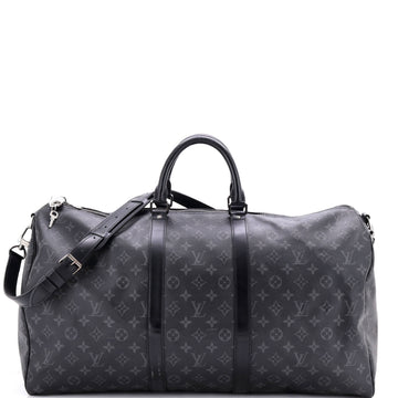 Louis Vuitton Keepall Bandouliere Bag Monogram Eclipse Canvas 55