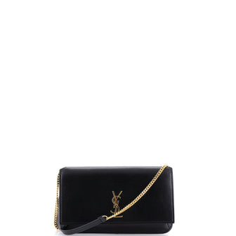 Saint Laurent Classic Monogram Phone Holder Shoulder Bag Leather