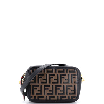 Fendi Camera Bag Zucca Embossed Leather Small