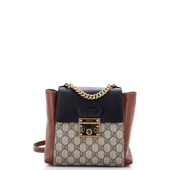 Gucci Padlock Backpack GG Coated Canvas and Leather Mini