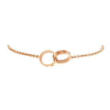 Cartier Love Interlocking Bracelet 18K Rose Gold