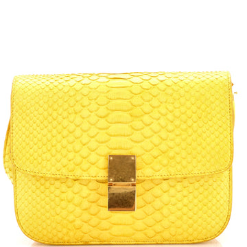 Celine Classic Box Bag Python Medium