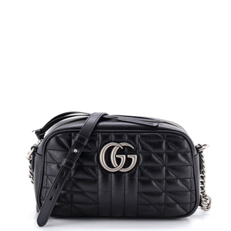 Gucci GG Marmont Shoulder Bag Mixed Matelasse Leather Small