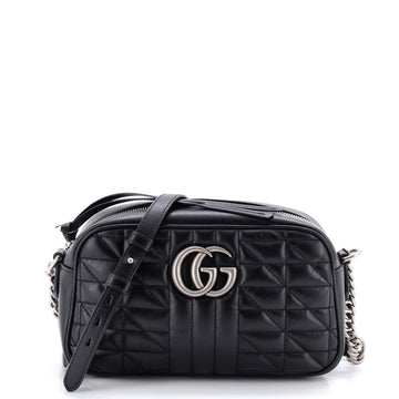 Gucci GG Marmont Shoulder Bag Mixed Matelasse Leather Small