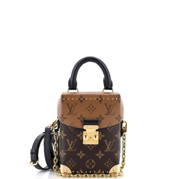Louis Vuitton Camera Box NM Handbag Studded Reverse Monogram Canvas