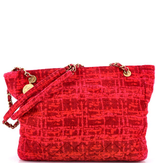 Chanel Paris-31 Rue Cambon Timeless CC Shopping Tote Quilted Wool Tweed Medium