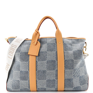 Louis Vuitton Weekend Tote NM Damier 3D Denim