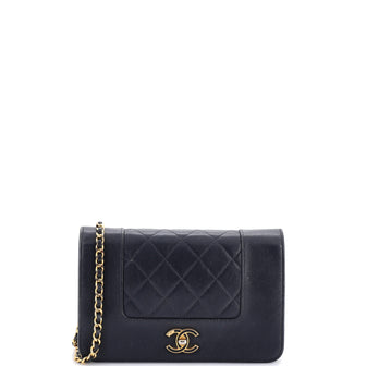 Chanel Mademoiselle Vintage Wallet on Chain Quilted Sheepskin