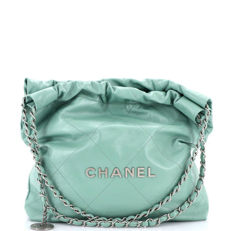 Chanel 22 Chain Hobo Quilted Calfskin Small