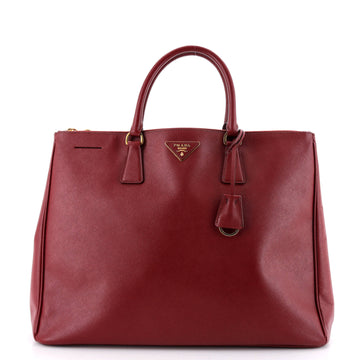 Prada Double Zip Lux Tote Saffiano Leather XL