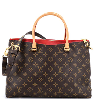Louis Vuitton Pallas Tote Monogram Canvas with Leather