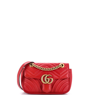 Gucci GG Marmont Flap Bag Matelasse Leather Mini