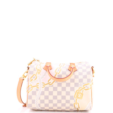 Louis Vuitton Speedy Bandouliere Bag Limited Edition Nautical Damier 25