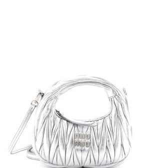 Miu Miu Wander Hobo Matelasse Leather Mini