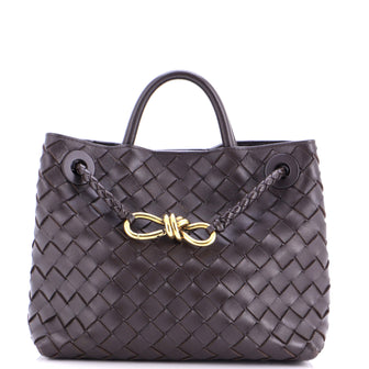 Bottega Veneta Andiamo Top Handle Bag Intrecciato Nappa Small