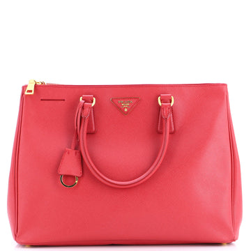 Prada Double Zip Lux Tote Saffiano Leather Large