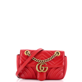 Gucci GG Marmont Flap Bag Matelasse Leather Mini