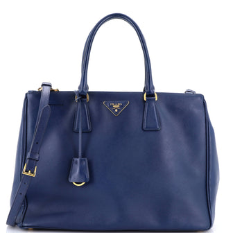 Prada Double Zip Lux Tote Saffiano Leather Large