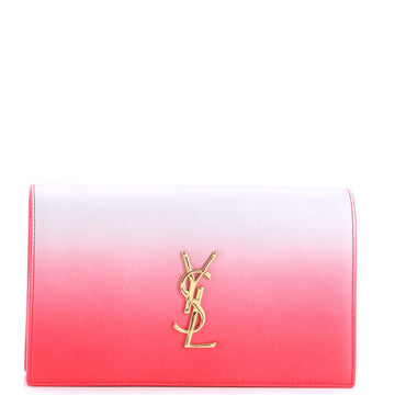 Saint Laurent Classic Monogram Clutch Degrade Leather Large