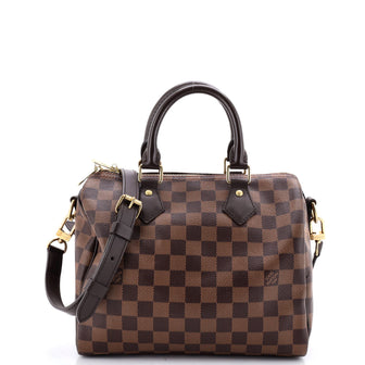 Louis Vuitton Speedy Bandouliere Bag Damier 25