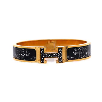 Hermes Clic H Bracelet Printed Enamel Extra Narrow