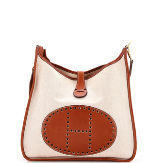 Hermes Evelyne Bag Gen I Toile and Leather PM
