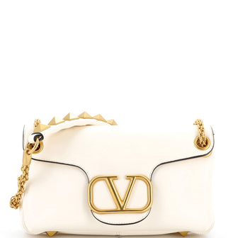Valentino Garavani Stud Sign Shoulder Bag Leather