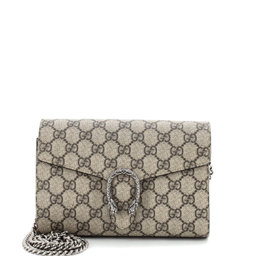 Gucci Dionysus Chain Wallet GG Coated Canvas Small