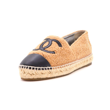 Chanel Women's CC Cap Toe Espadrilles Terry Cloth