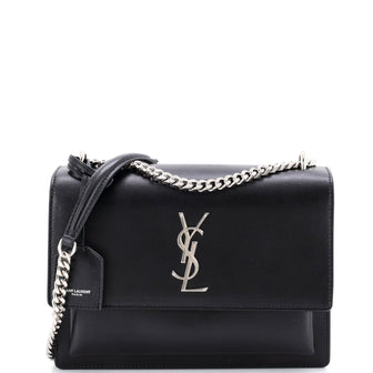 Saint Laurent Sunset Crossbody Bag Leather Medium
