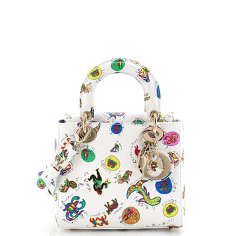 Christian Dior My ABCDior Lady Dior Bag Printed Leather Small