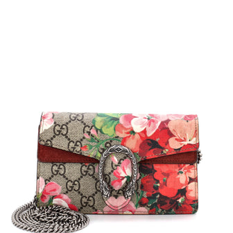 Gucci Dionysus Bag Blooms Print GG Coated Canvas Super Mini