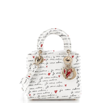 Christian Dior My ABCDior Lady Dior Bag Printed Leather Small