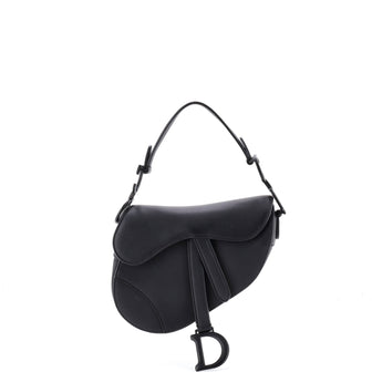 Christian Dior Ultra Matte Saddle Handbag Leather Mini