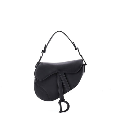 Christian Dior Ultra Matte Saddle Handbag Leather Mini