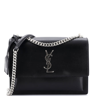 Saint Laurent Sunset Crossbody Bag Leather Medium