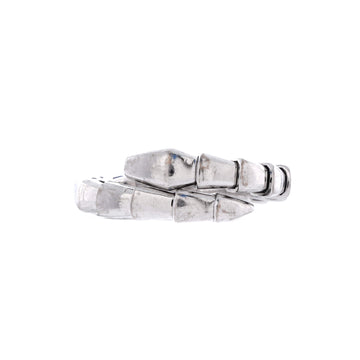 Bvlgari Serpenti Viper One-Coil Ring 18K White Gold