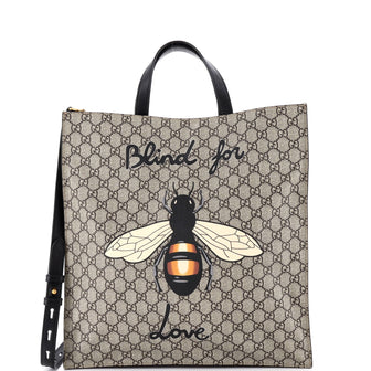 Gucci Convertible Soft Open Tote Printed GG Coated Canvas Tall