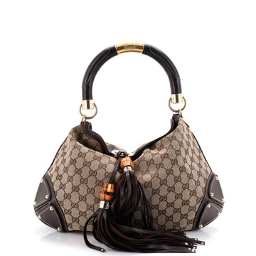 Gucci Indy Hobo GG Canvas Medium