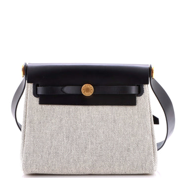Hermes Herbag Zip Toile and Leather 20