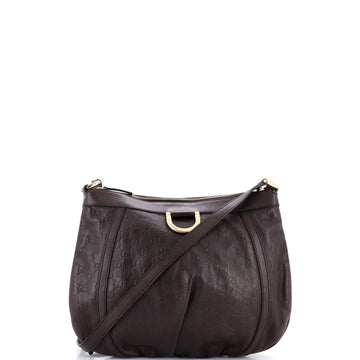 Gucci D Ring Messenger Bag Guccissima Leather Large