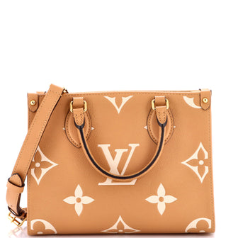 Louis Vuitton OnTheGo Tote Bicolor Monogram Empreinte Giant PM