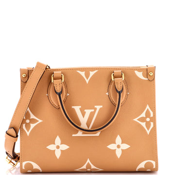 Louis Vuitton OnTheGo Tote Bicolor Monogram Empreinte Giant PM