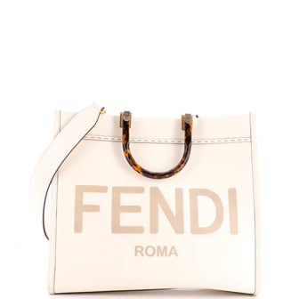 Fendi Sunshine Shopper Tote Leather Medium