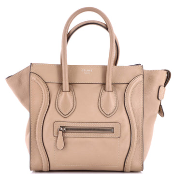 Celine Luggage Bag Grainy Leather Micro