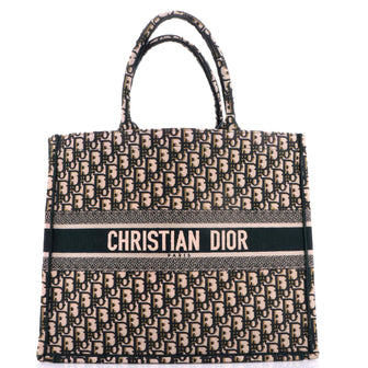 Christian Dior Book Tote Oblique Canvas Large
