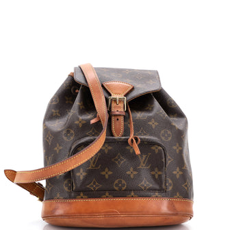 Louis Vuitton Vintage Montsouris Backpack Monogram Canvas MM