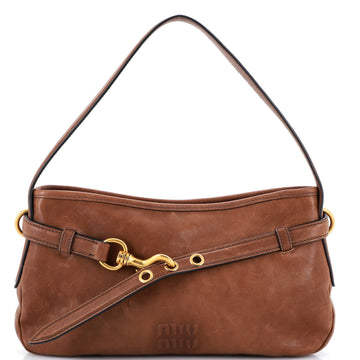Miu Miu Aventure Shoulder Bag Leather Regular