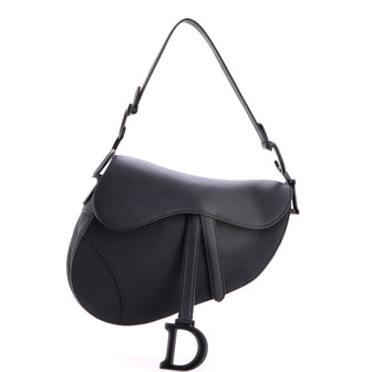 Christian Dior Ultra Matte Saddle Handbag Leather Medium